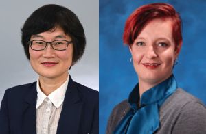 uci school of nursing faculty Jung-Ah Lee, left, and candace burton wrote lgbt senior study paper