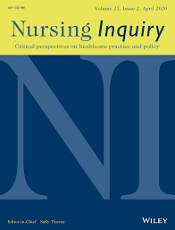 nursing inquiry journal cover image