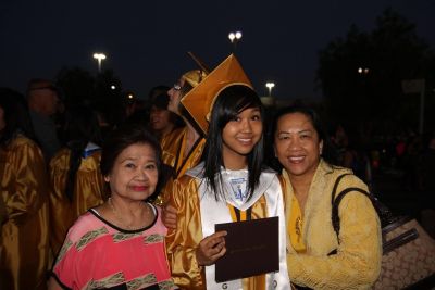 uci school of nursing student jackie valera with her mother and grandmother. jackie wants to protect immigrant health in her role as a nurse.