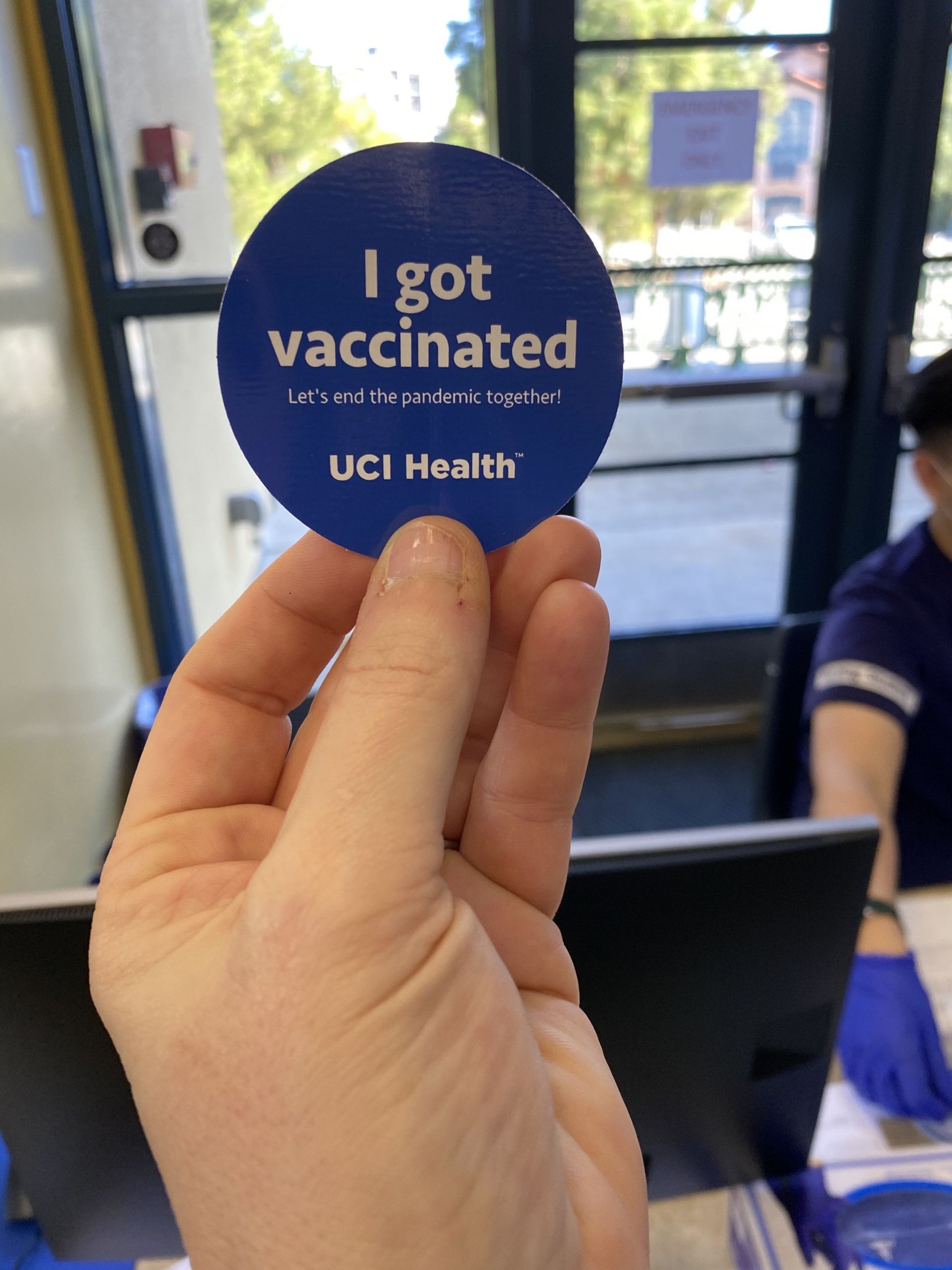 covid-19 vaccination sticker