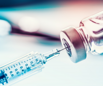 image of needle pulling covid-19 vaccine; A prospective longitudinal study of the mental and physical health impact of the COVID-19 pandemic by a UCI nursing and psychological science team has received a grant to continue.